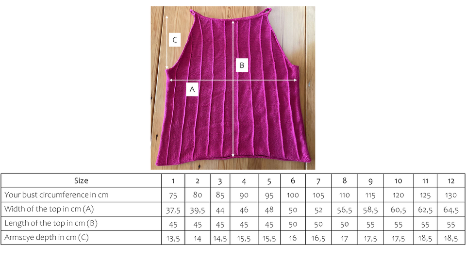 La Franja Top Knitting Pattern