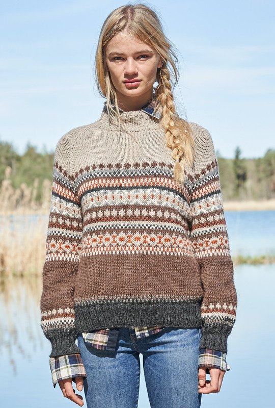 Prächtiger Fair-Isle-Pulli mit Rundpasse - Bild 4