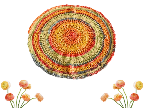 Häkelanleitung spiralförmiges Zierdeckchen Herikaru