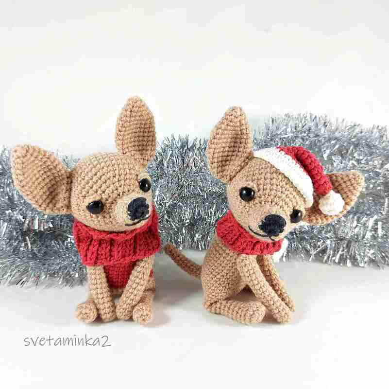 Christmas Crochet Santa Chihuahua Dog Amigurumi Pattern - Image 4
