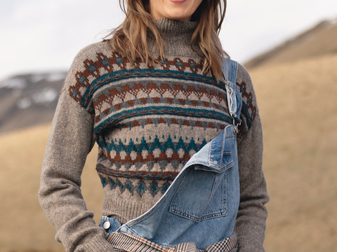 Pulli mit Jacquardmuster