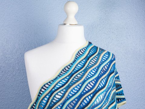 Häkelanleitung – Schal und Stola „Sanfte Wellen“