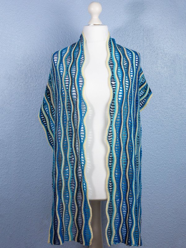 Häkelanleitung – Schal und Stola „Sanfte Wellen“ - Bild 6