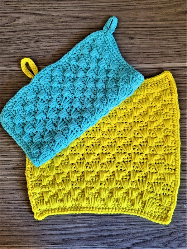 Häkelanleitung Topflappen /Seiflappen+++Wollreste+++ nützlich verhäkeln