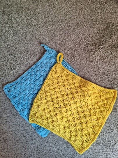 Häkelanleitung Topflappen /Seiflappen+++Wollreste+++ nützlich verhäkeln