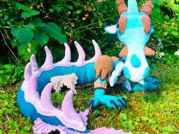Häkelanleitung Wasserdrache