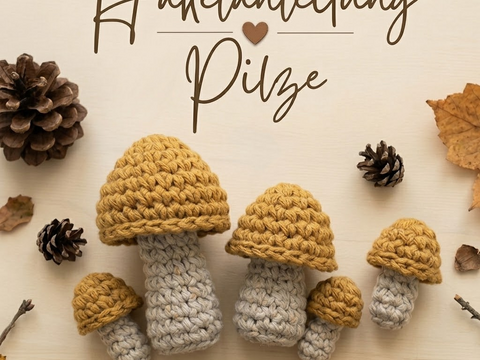 Häkelanleitung Pilze Herbstdeko Deutsch