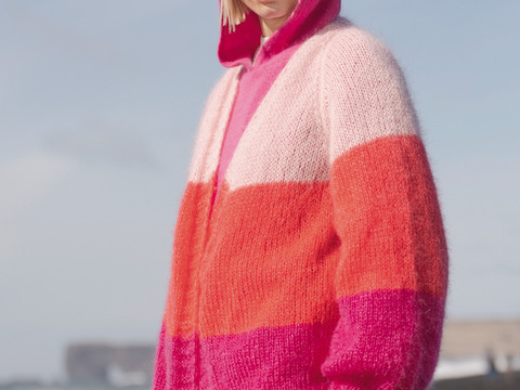 Dreifarbige Raglanjacke