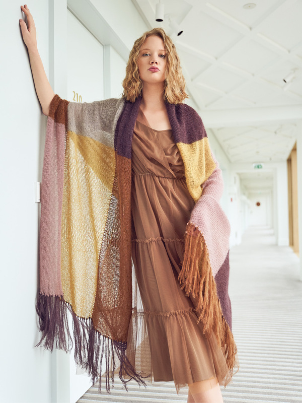 Weiches Fransentuch mit edler Transparenz