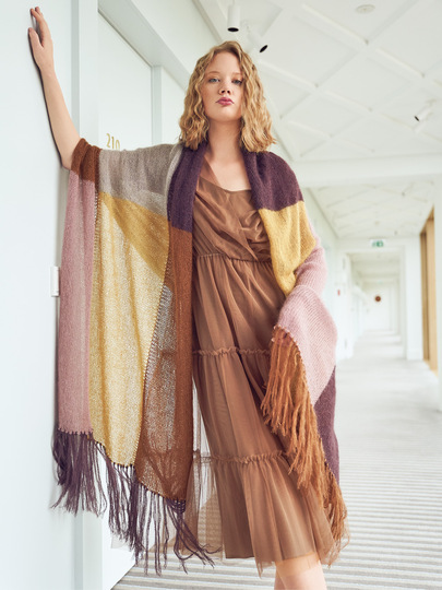 Weiches Fransentuch mit edler Transparenz