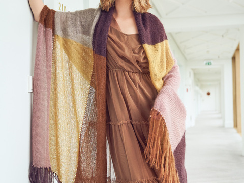 Weiches Fransentuch mit edler Transparenz