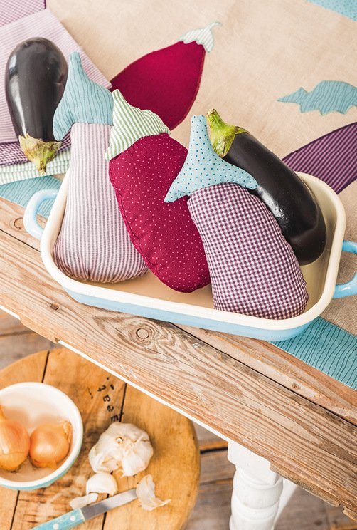 Genähte und bestickte Küchenhelfer, Accessoires und Deko-Objekte im Gemüsedesign - Bild 4