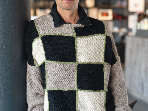 Herrenpulli im Karomuster