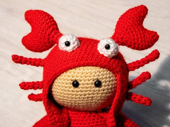 Amigurumi - Sternzeichen Kuscheltier "Krebs" Häkelanleitung // PDF