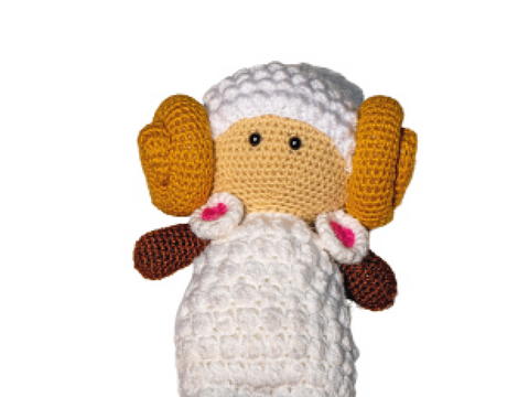 Amigurumi - Sternzeichen Kuscheltier "Widder" Häkelanleitung // PDF
