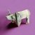 Origami Geldschein Kuh (***)
