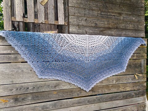 Häkelanleitung 5-Eck-Tuch Lou