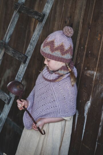 Kinder Strickset mit Mütze, Rippenloop & Mini-Poncho Strickanleitung // PDF