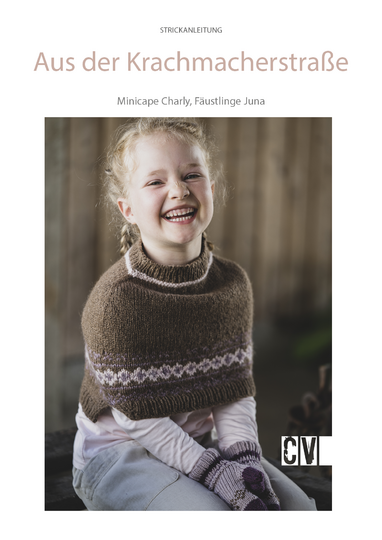 Kinder Strickset mit Mini-Cape und Fäustlingen Strickanleitung // PDF