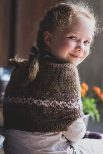 Kinder Strickset mit Mini-Cape und Fäustlingen Strickanleitung // PDF