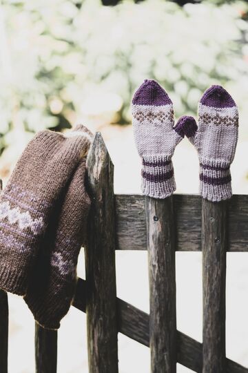 Kinder Strickset mit Mini-Cape und Fäustlingen Strickanleitung // PDF