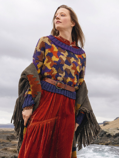 Pulli mit Farbflächen