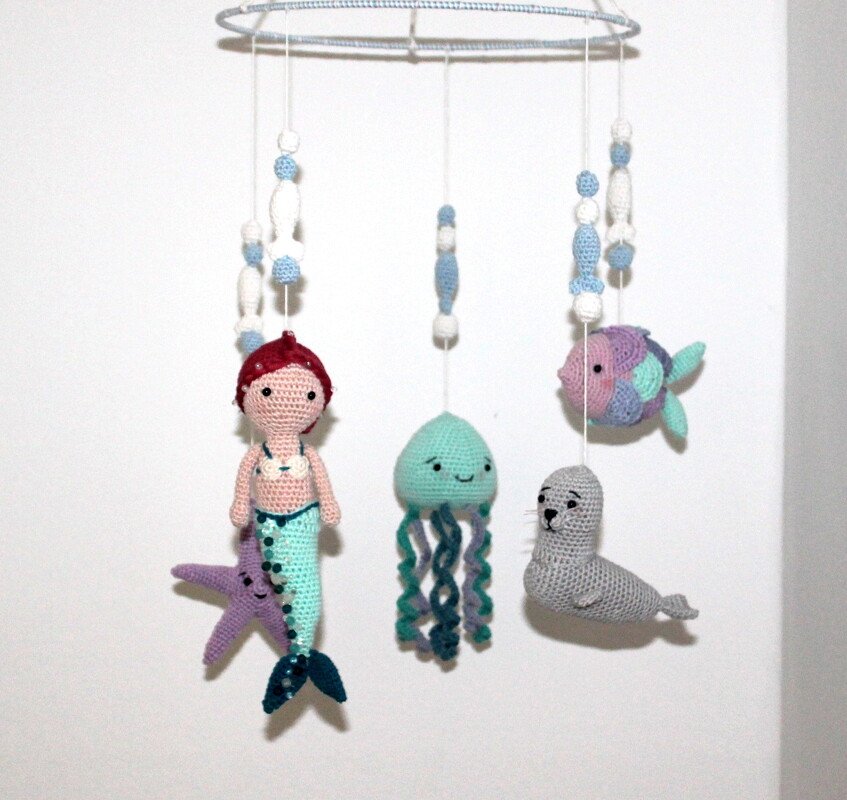 Meerjungfrauen Mobile Häkelanleitung