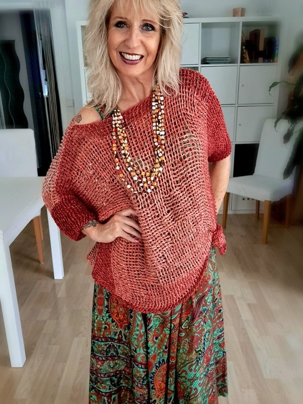 Schlabby Pulli - Häkelpullover