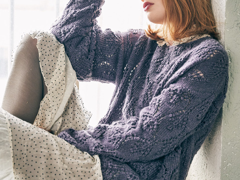 Oversizepullover mit Ajourmuster