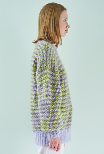 Mohair-Pulli mit Hebemaschen