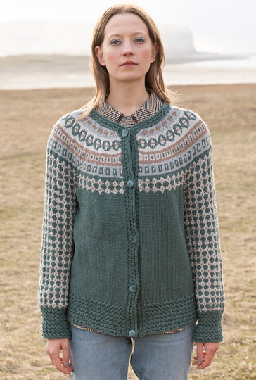 Jacke mit Jacquardpasse