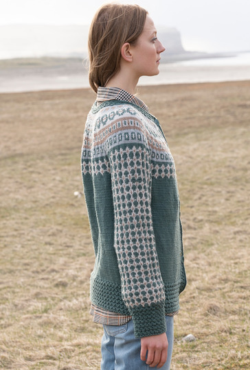 Jacke mit Jacquardpasse