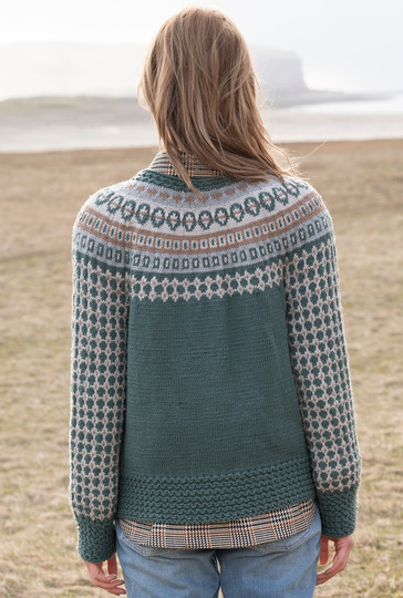 Jacke mit Jacquardpasse