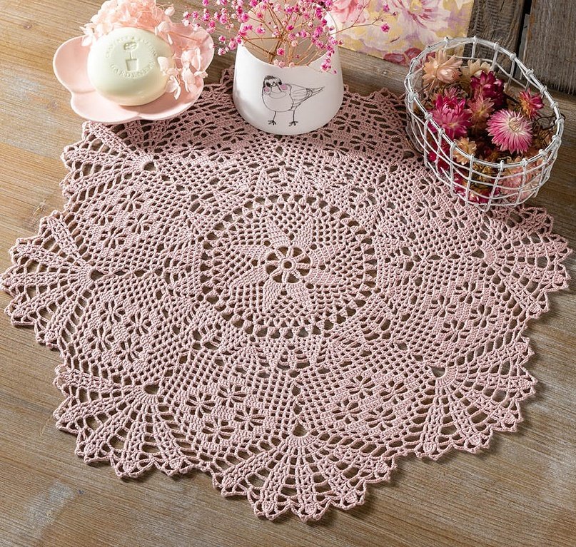 Häkelanleitung: Rosa Musterspiele