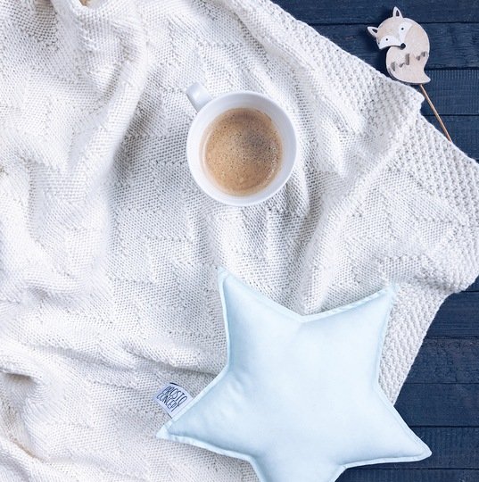 Babydecke im Chevron Muster Strickanleitung 5 Größen