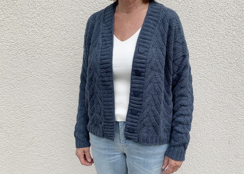 Strickanleitung Strickjacke Clara Größe 36 – 48 PDF-Datei