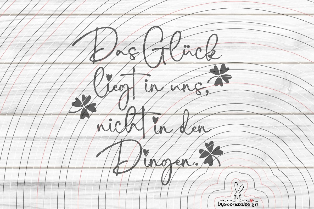 Das Glück Plotterdatei SVG DXF