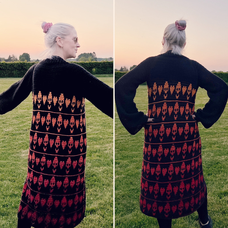 Häkelanleitung Jacke "Skulllove"