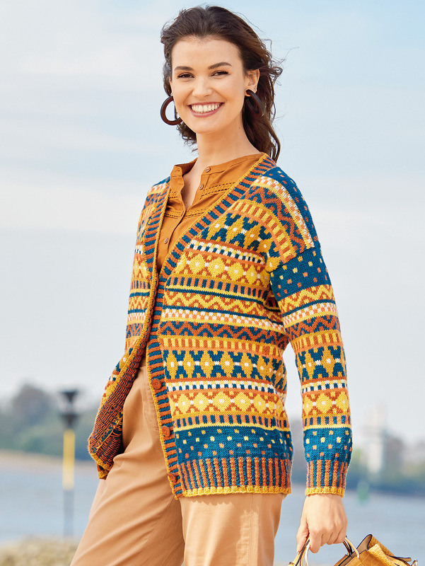 Jacke mit Ethno-Muster