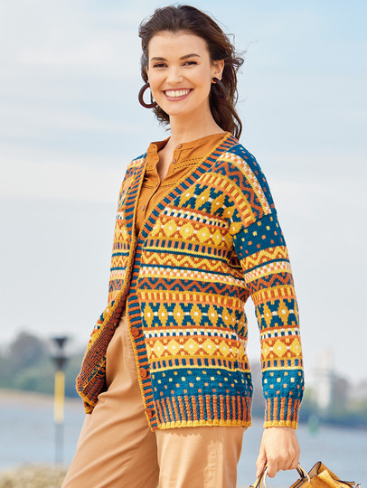 Jacke mit Ethno-Muster