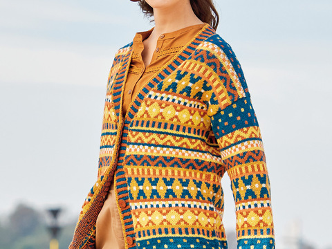 Jacke mit Ethno-Muster