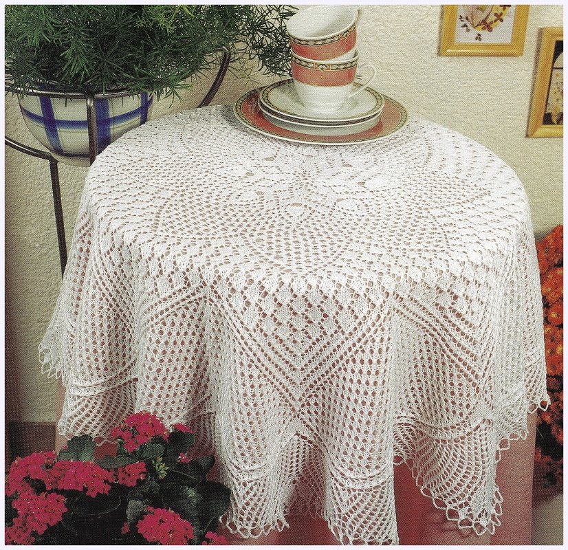 Kunststricken: Große Decke Prachtstück