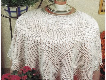Kunststricken: Große Decke Prachtstück