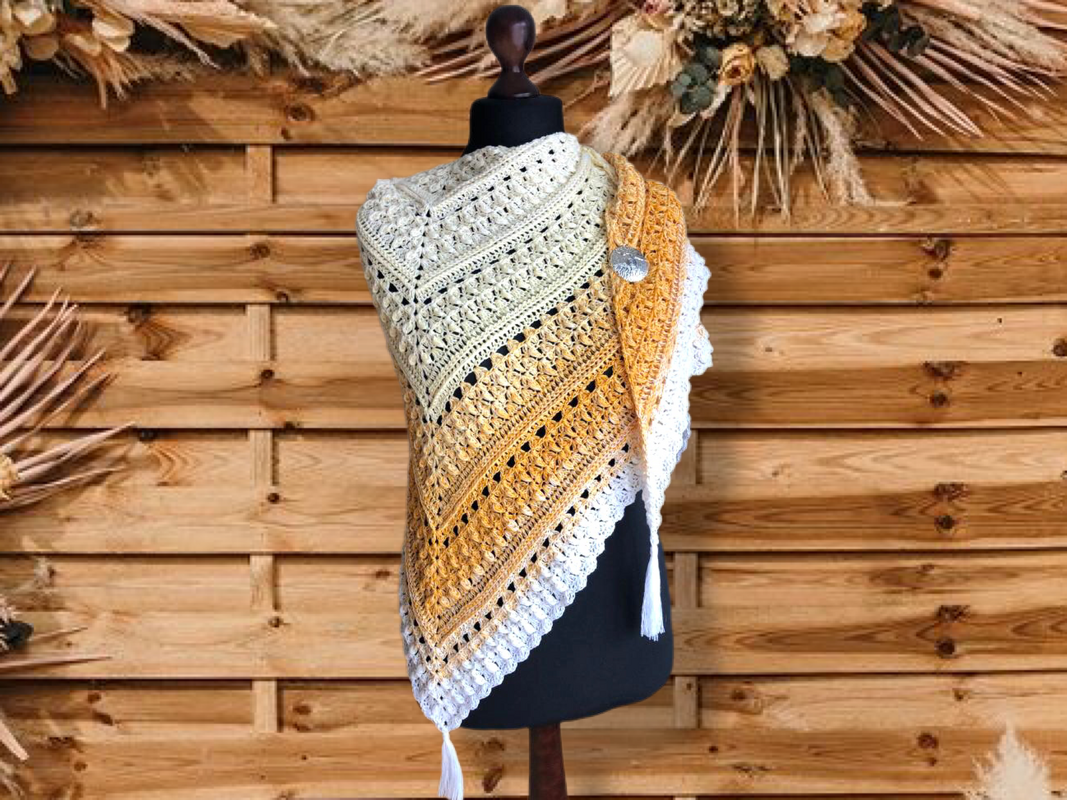 Tears of Love - Häkelanleitung für ein Dreieckstuch - Bild 4