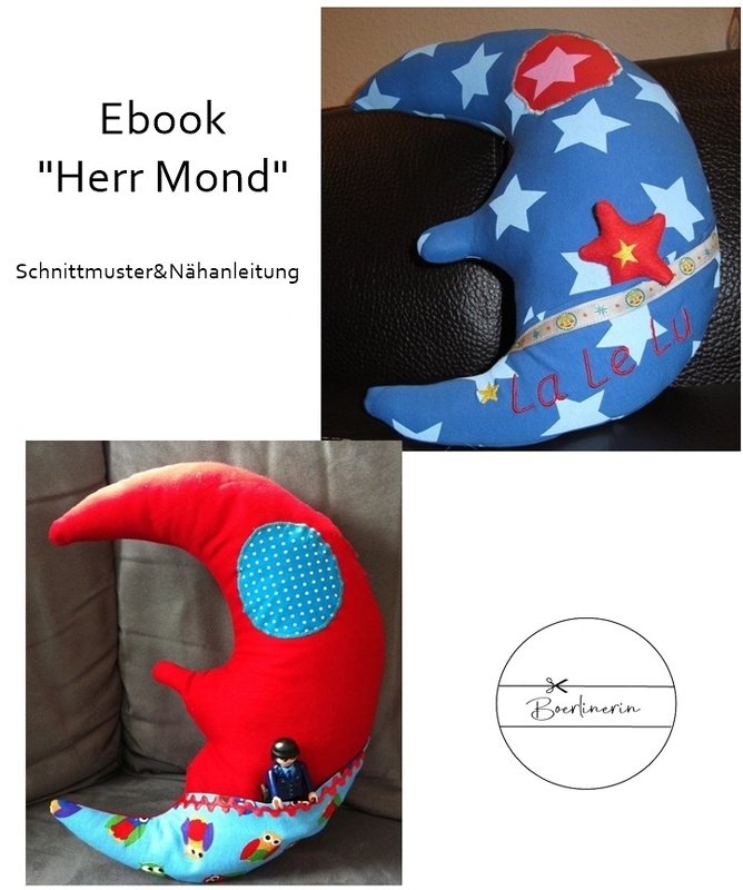 E-Book "Herr Mond" - Kissen|Spieluhr