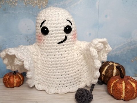 Häkelanleitung Halloween Geist Justus - PDF deutsch