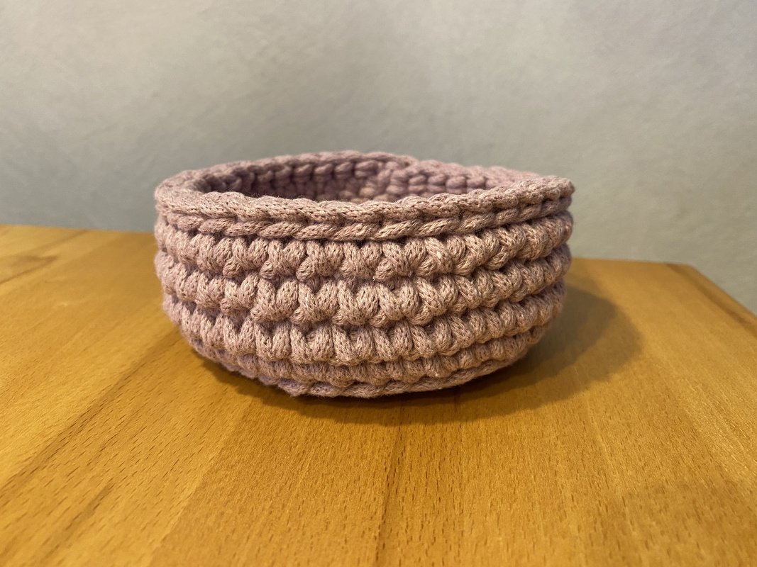 Utensilo / Geschenkkörbchen (klein, ca. 12cm) einfach, Anfängergeeignet