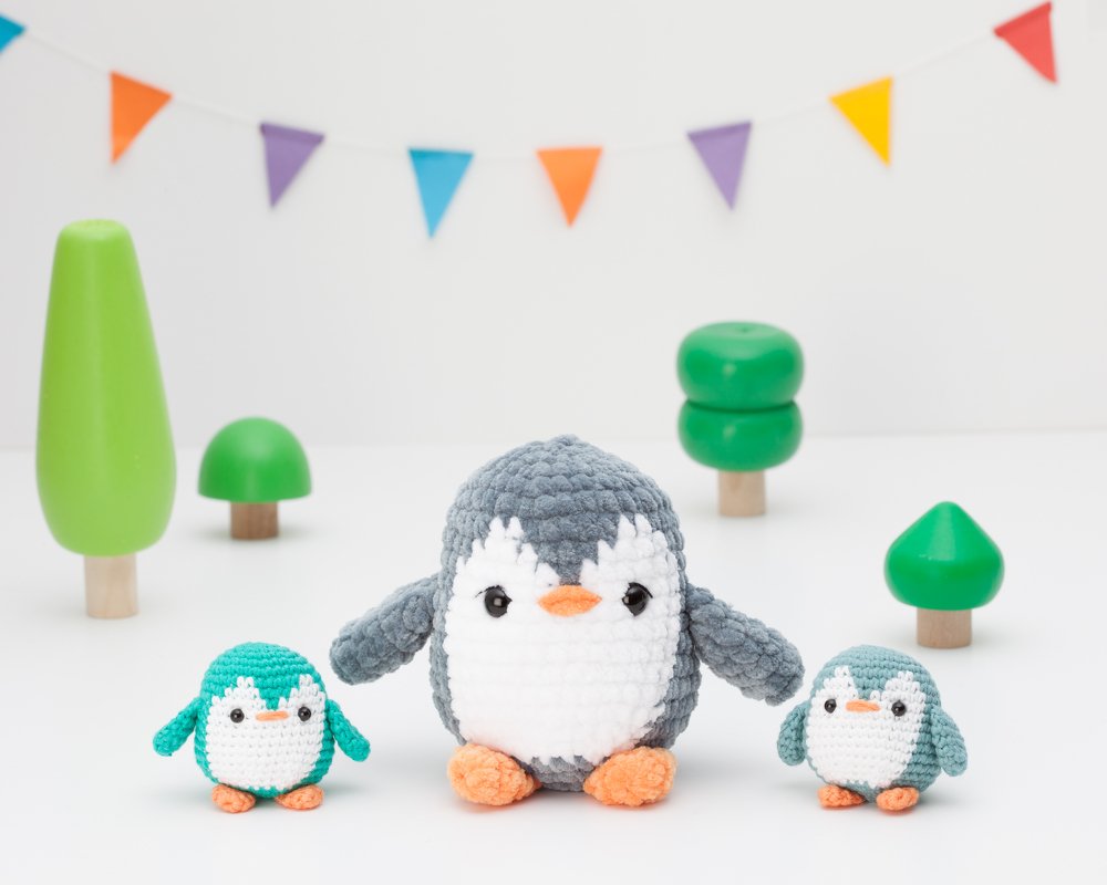 Penguin crochet pattern, chunky penguin amigurumi pattern, chubby plushie - Image 2