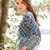 Pullover mit Jacquard- und Patentmuster in Hell- und Dunkelblau