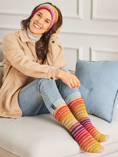 SOCKEN & STIRNBAND GEHÄKELT